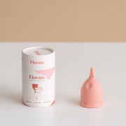 Floena Flexi Menstrual Cup — roza in vijolična ultra mehka, prožna menstrualna skodelica iz okolju prijaznega medicinskega silikona, do 12 ur zaščite brez puščanja
