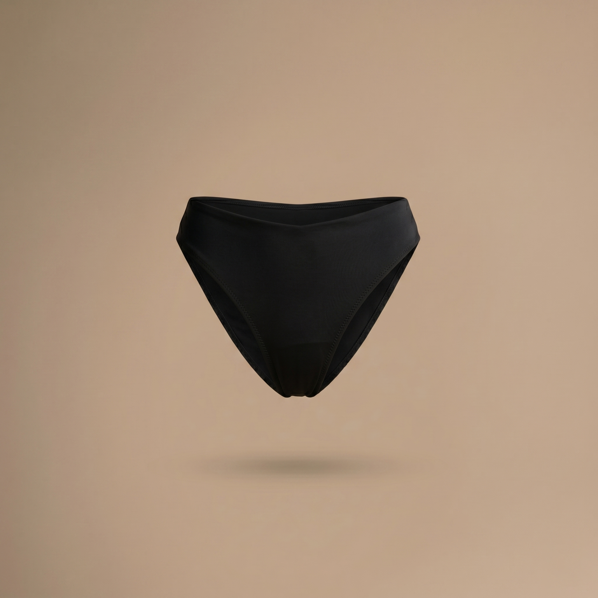 Floena Leakproof Period Swim Bikini Bottom — črne menstrualne kopalke, bikini spodnji del