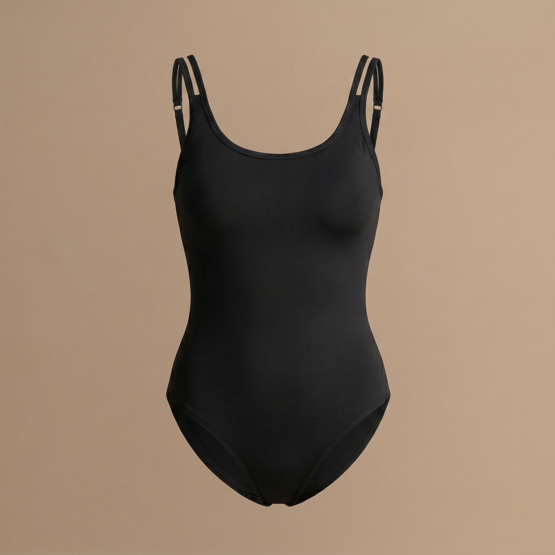 Floena Leakproof Period One-Piece Swimsuit — črne menstrualne kopalke z vgrajeno zaščito pred puščanjem